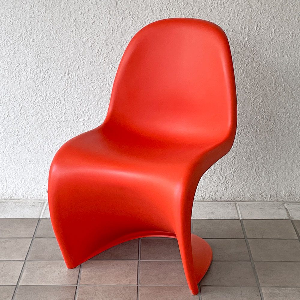 ヴィトラ vitra パントンチェア ダイニングチェア スタッキング タンジェリン オレンジ ヴェルナー・パントン ミッドセンチュリー 定価58,300円 廃番カラー ◇
