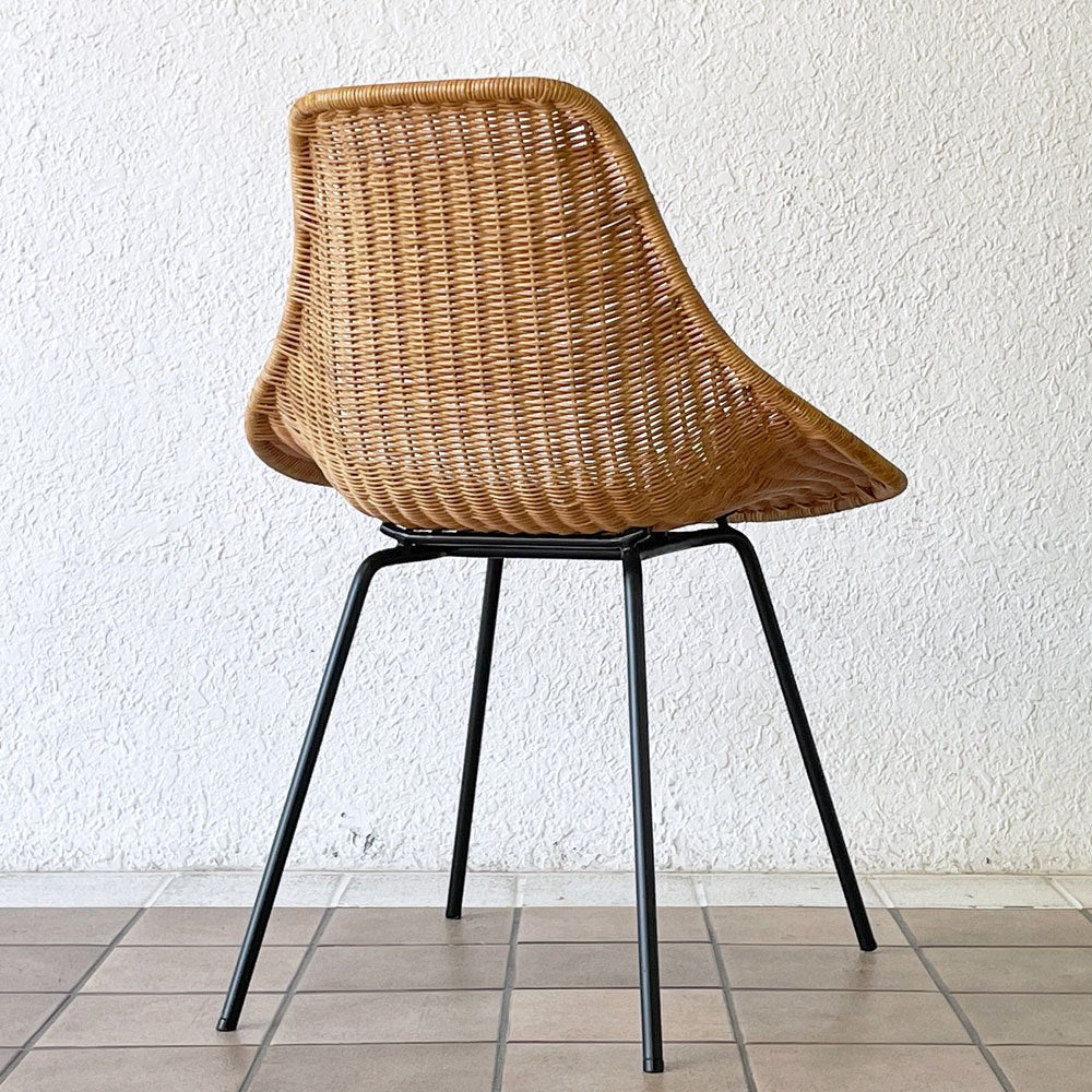 イデー IDEE バーバス チェア BARBAS CHAIR リビングチェア ダイニングチェア ラタン×アイアン アジアン リゾートスタイル A ◇