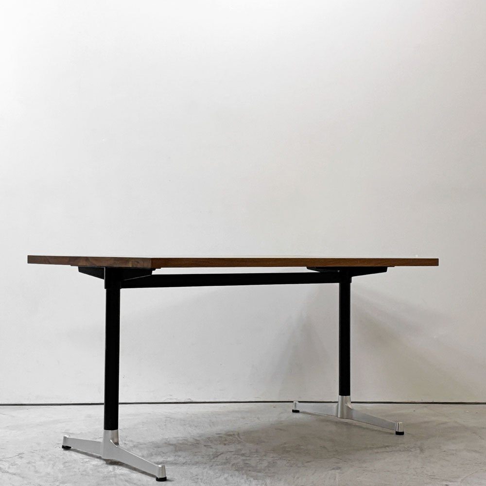 グリニッチ greeniche カフェテーブル Cafe Table ダイニングテーブル ウォールナット無垢材 × スチールレッグ インダストリアル 定価￥120,000- ●