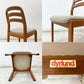デューロン dyrlund ダイニングチェア チーク材 無垢材 ファブリック デンマーク ビンテージ A ●