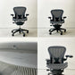 ハーマンミラー Herman Miller アーロンチェア Bサイズ ポスチャーフィット ヘッドレスト付き フル装備 グラファイト ビル・スタンフ＆ドン・チャドウィック ●