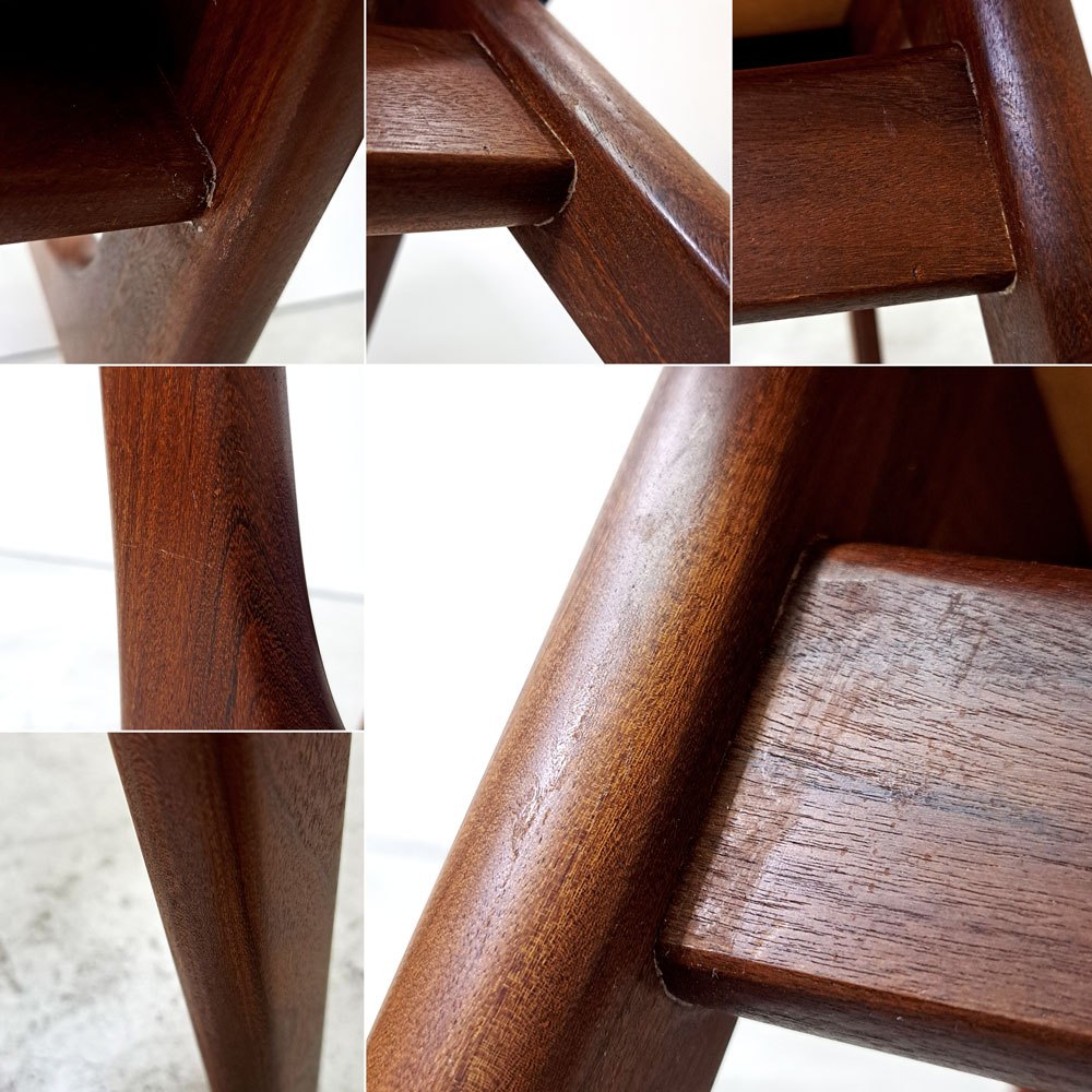 ボルティンゲ・ストールファブリック Boltinge Stolefabrik model.74 ダイニングチェア チーク材 ファブリック デンマーク 北欧ビンテージ ●