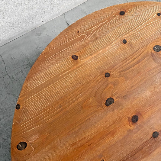 アクタス ACTUS × 広松木工 hiromatsu F1テーブル ガラ GALA サークルテーブル ローテーブル 座卓 ラウンド Φ168cm パイン材 参考価格￥453,200- 〓