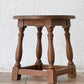 ビンテージ オーク無垢材 サイドテーブル クラシカルデザイン カントリースタイル ◇