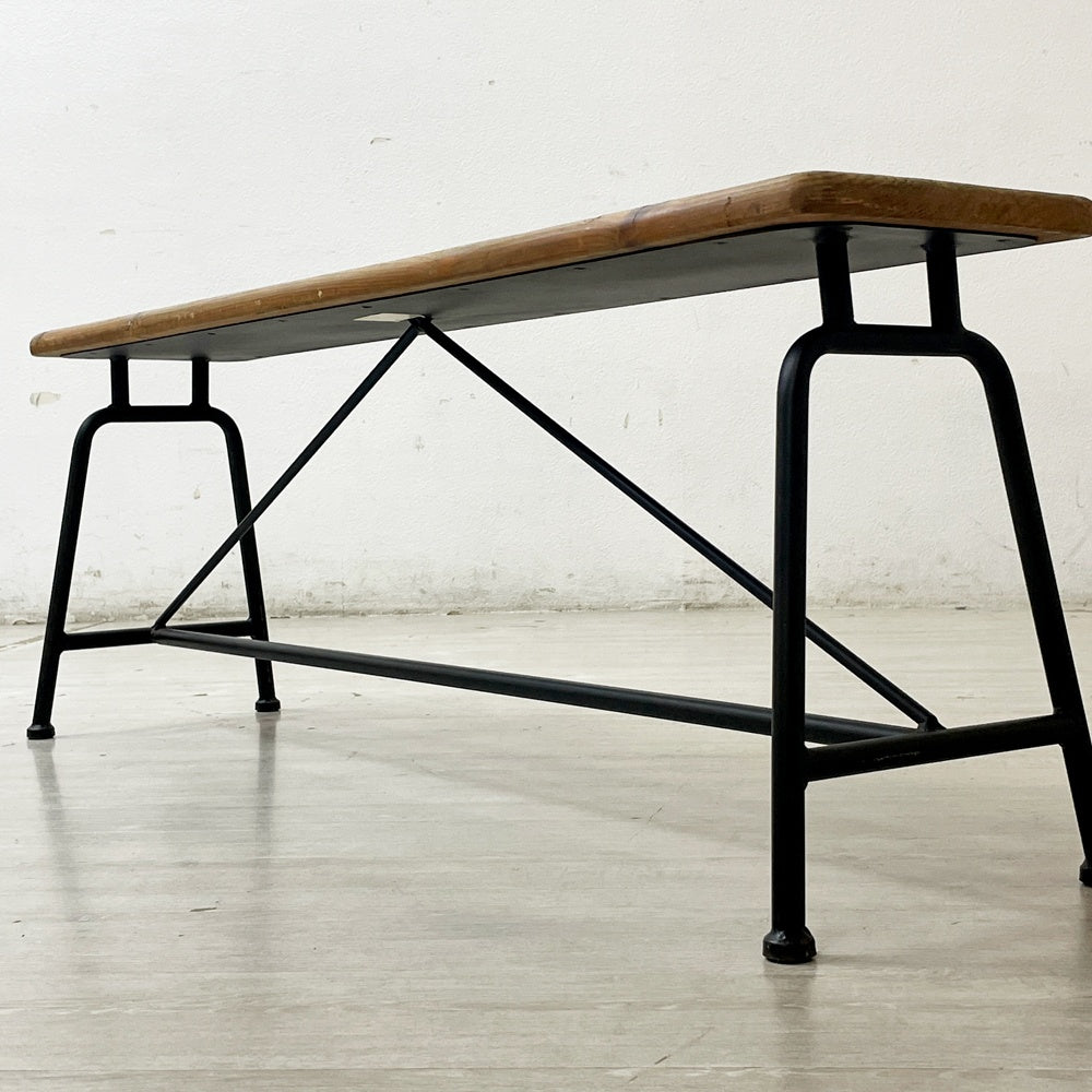 ノットアンティークス knot antiques クラッシュゲート CRASH GATE コンベックス CONVEX II ベンチ パイン古材 ●
