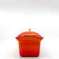 ルクルーゼ LE CREUSET テリーヌ・レクタ 長方形 ストーンウェア 28cm オレンジ フランス ●