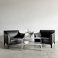 タイム＆スタイル TIME & STYLE エドワード Edward seamless sofa シームレスソファ 1人掛け ラウンジチェア 本革 ブラックレザー タモ材 廃番 B 〓