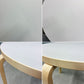 アルテック artek テーブル TABLE 90B ダイニングテーブル リノリウム天板 ペールグレー haluta別注カラー Φ75cm アルヴァ・アアルト ◎