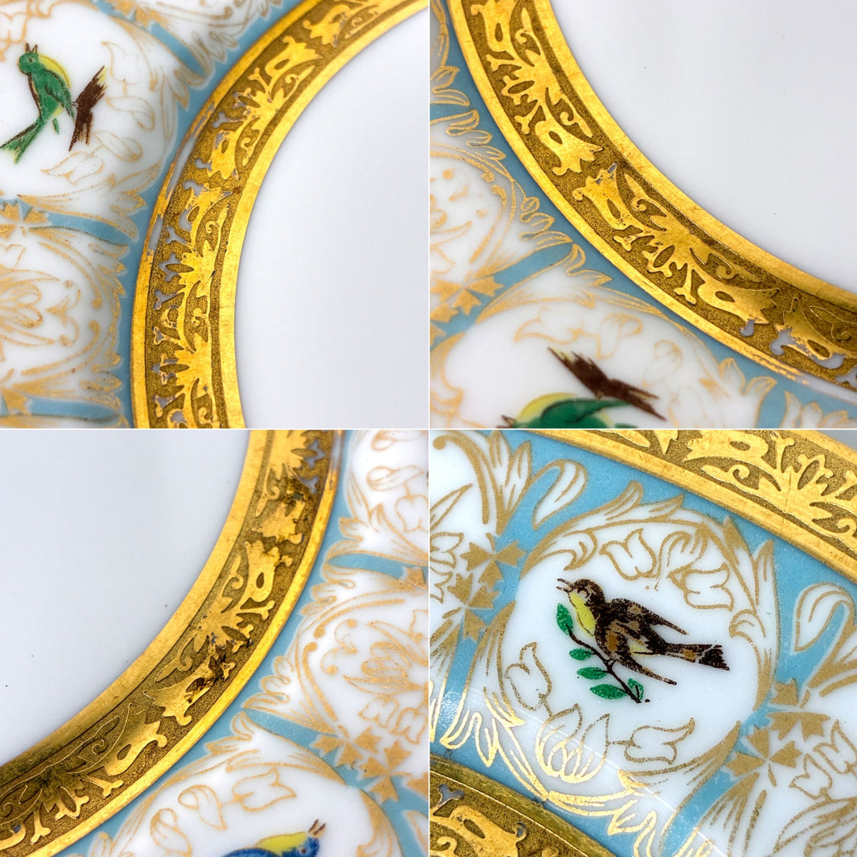 アビランド HAVILAND ベンガリス Bengalis ヴィクトリアンスワロー 19cm プレート リモージュ LIMOGES 三越特別製造版 A ◎