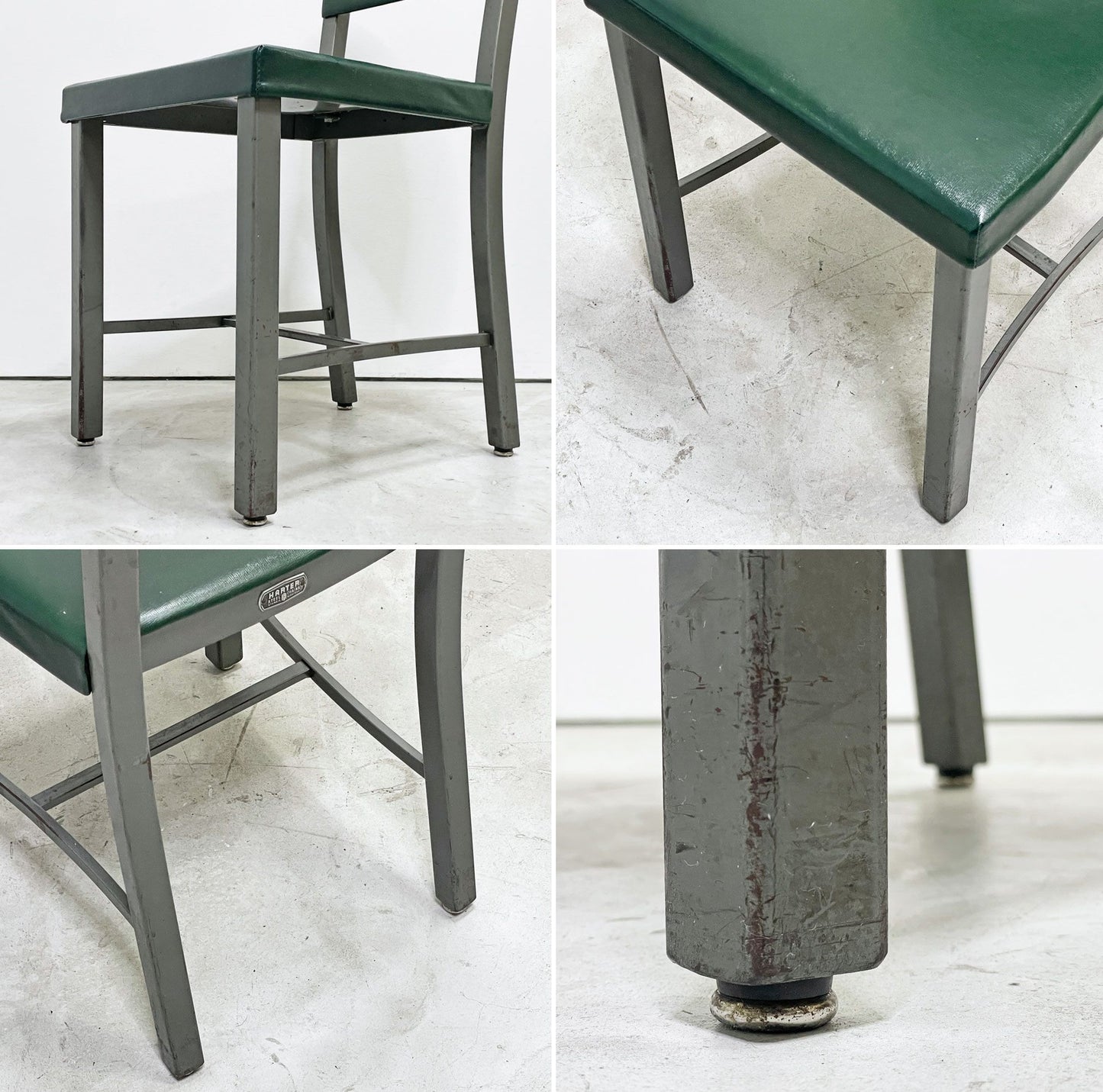 ハータースチールチェア HARTER STEEL CHAIR メタルチェア ダイニングチェア USビンテージ インダストリアルデザイン ミッドセンチュリー 米国 ●