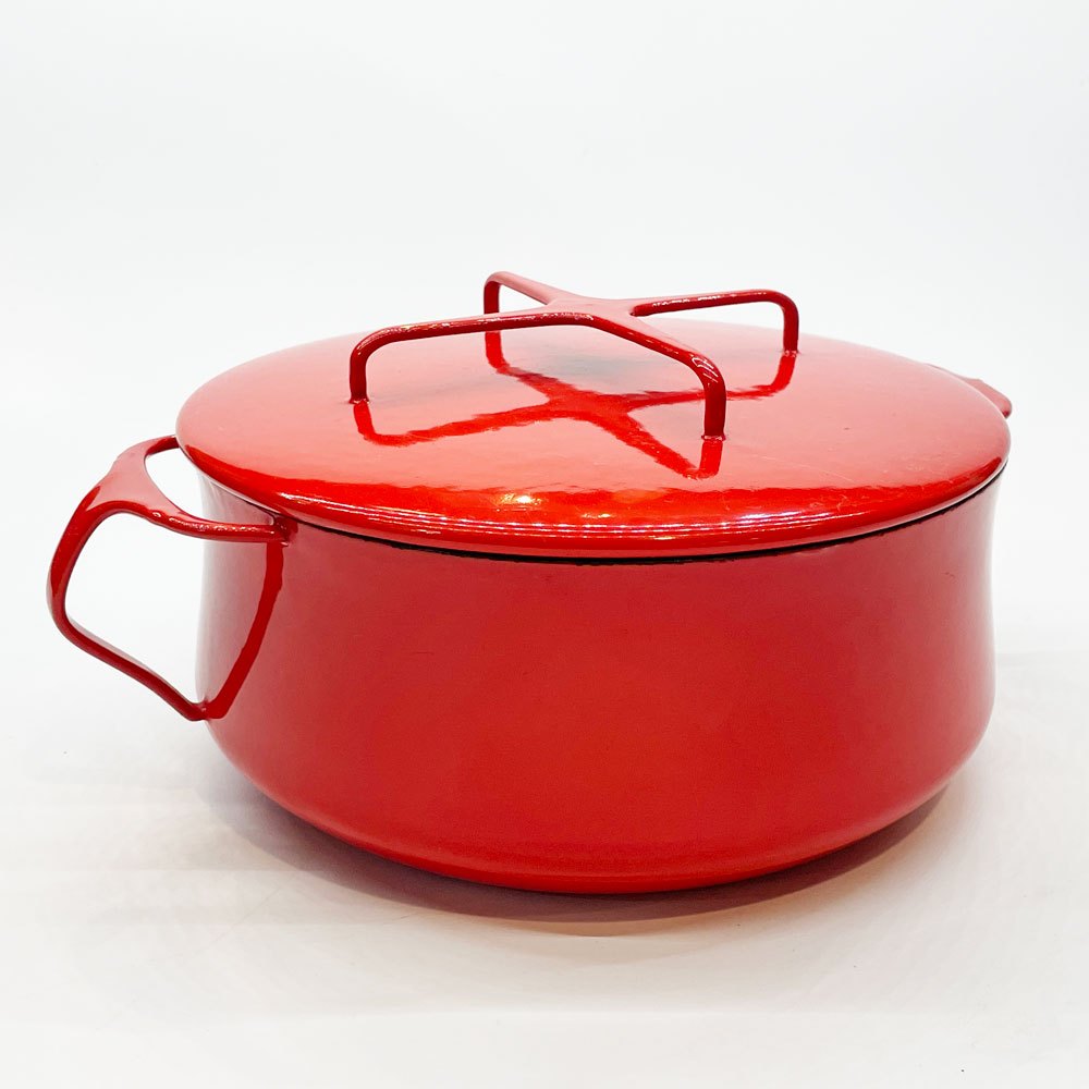 ダンスク DANSK コベンスタイル koben style ホーロー 両手鍋 Φ23cm レッド 琺瑯 イェンス・クイストゴー Jens Quistgaard  ビンテージ デンマーク製 ★