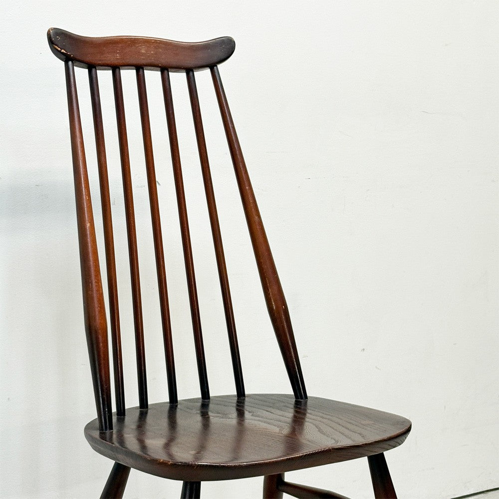 アーコール Ercol ゴールドスミス ダイニングチェア コロニアル ハイバック スティックバック エルム材 UKビンテージ 英国家具 ●