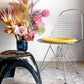ヴィトラ Vitra DKR ワイヤーチェア Eames Wire Chair エッフェルベース シートパッド付 イエロー C&R イームズ ミッドセンチュリー ■