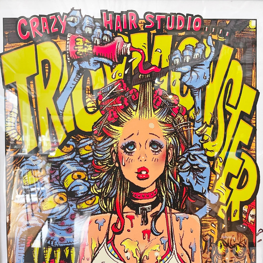 ロッキンジェリービーン Rockin'Jelly Bean シルクスクリーン ポスター Trick Monster 額装品 ナンバリング 79/150 ★