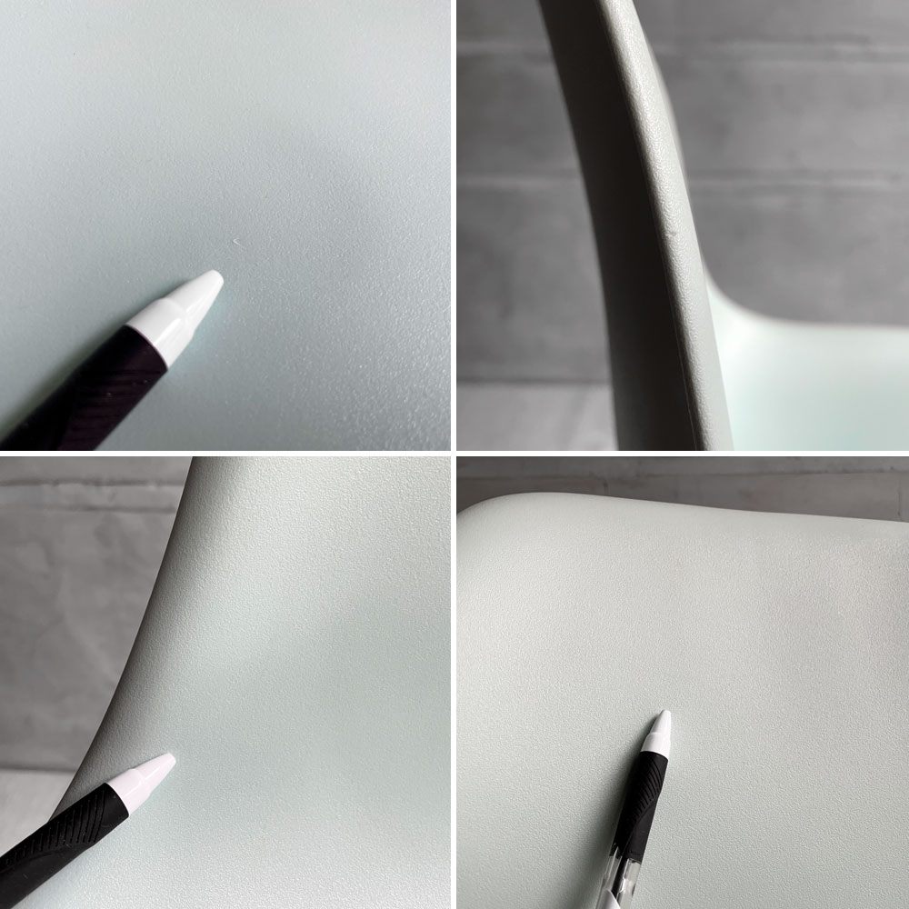 ハーマンミラー HermanMiller サイドシェルチェア ドゥエルレッグ DSW アクアスカイ × エボニー ポリプロピレン製 イームズ ミッドセンチュリー ♪