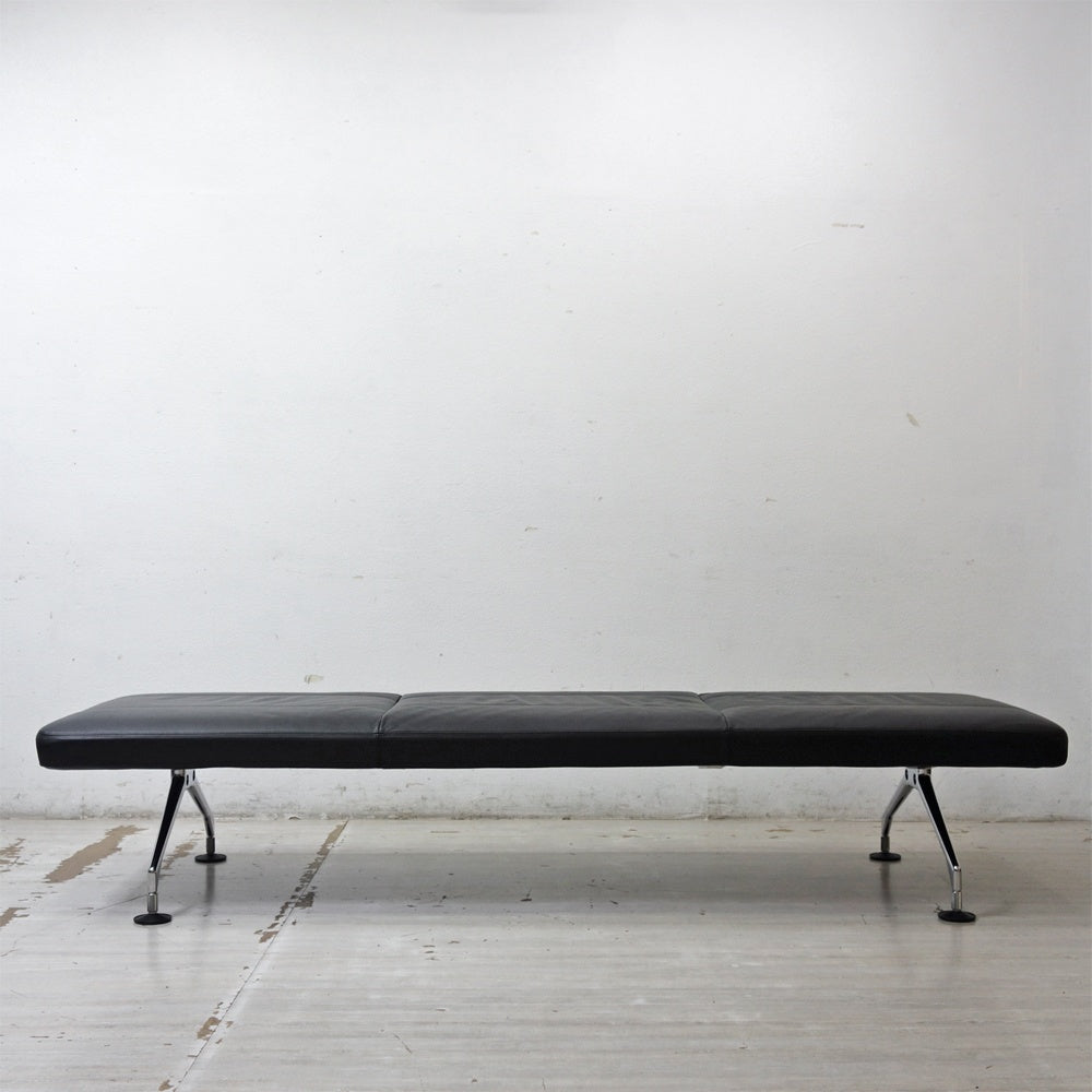 ヴィトラ vitra エリア AREA システムシーティング ベンチ デイベッド 本革 スチール W225cm アントニオ・チッテリオ イタリアモダン ●