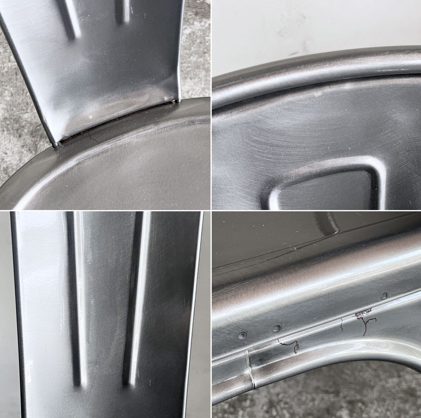 トリックス TOLIX エーチェア A-chair ダイニングチェア スタッキング ロースチール フランス インダストリアルスタイル カフェスタイル ■