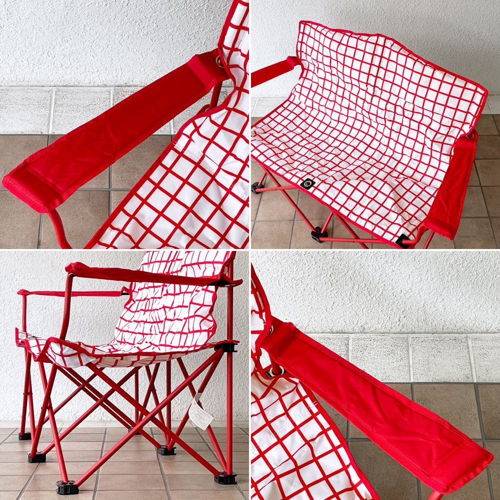 キリンビール ビール開き97 ワクワクWチェア 2人掛けキャンプチェア フォールディングチェア 折り畳み椅子 ノベルティ 非売品 収納バッグ・専用外箱付き ◇