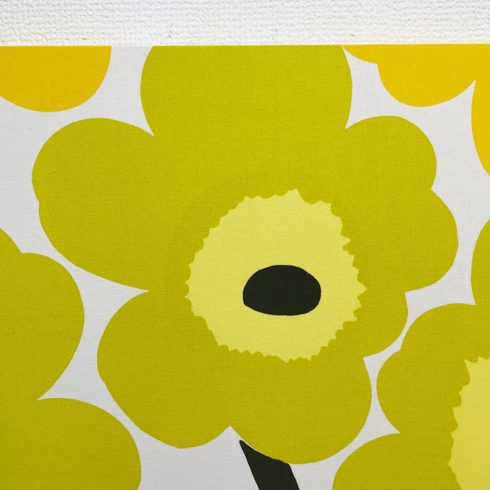 マリメッコ marimekko ウニッコ UNIKKO ファブリックパネル 45×45 マイヤイソラ Maija Isola イエロー フィンランド 北欧雑貨 ◎
