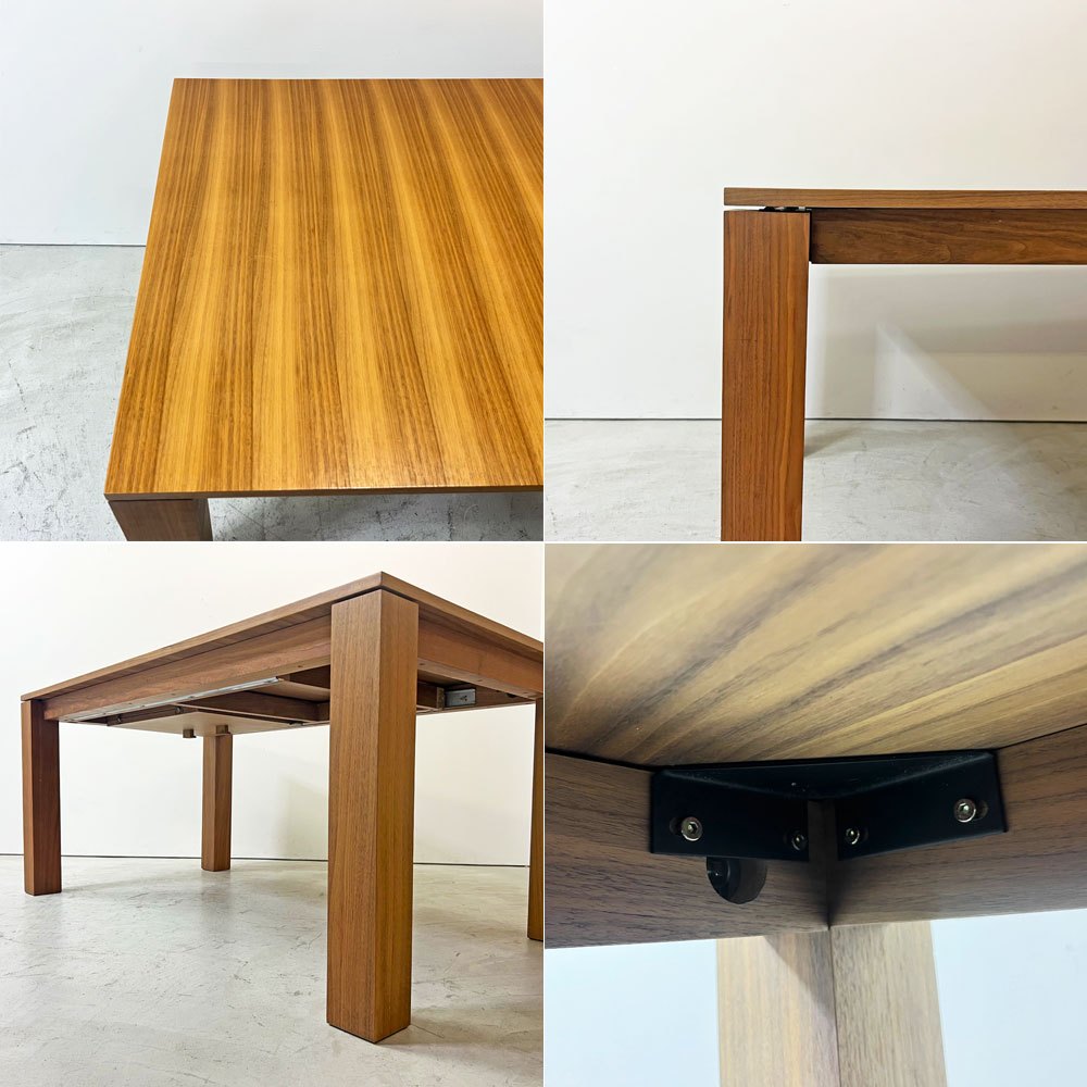 モーダエンカーサ moda en casa アマンド amando 160-220 伸長式 ダイニングテーブル ウォールナット シンプルモダン 廃番 参考定価162,800円 ●