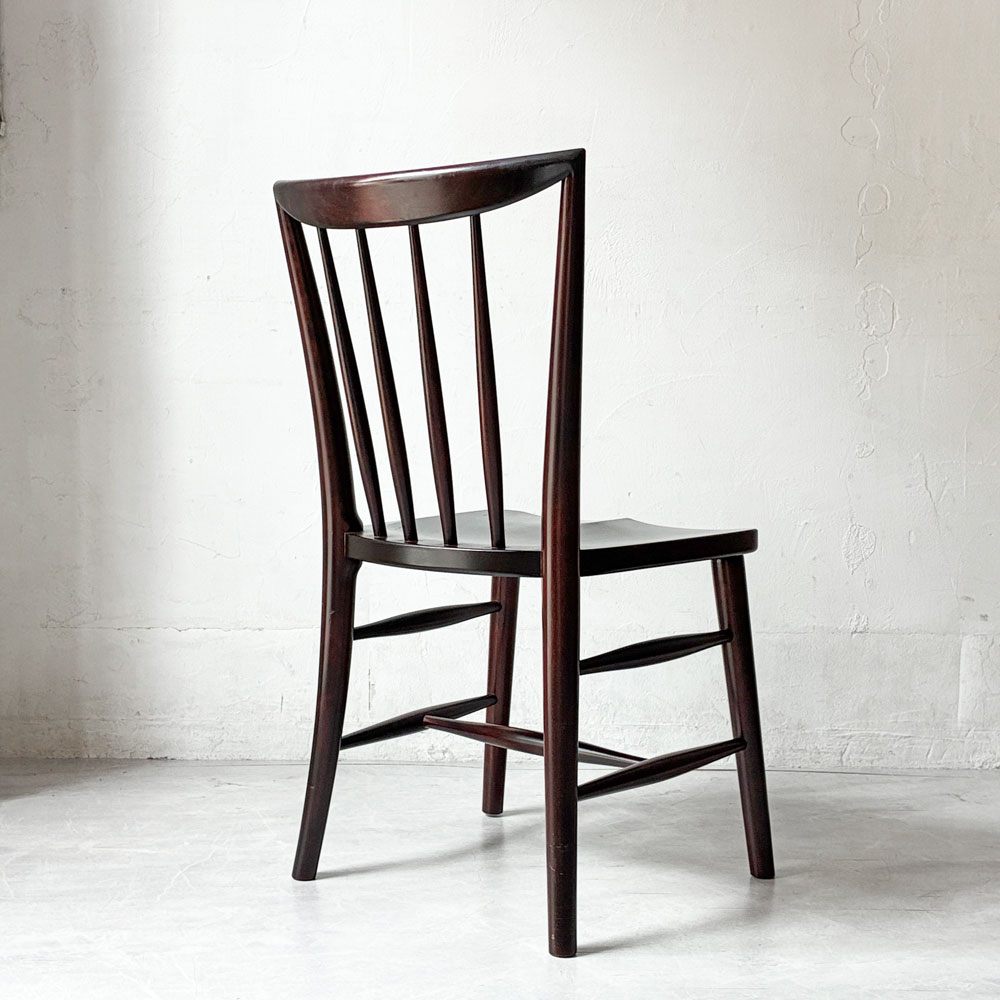 松本民芸家具 220F型 チェア Finnish style Chair ダイニングチェア ミズメザクラ材 民藝家具 和モダン 定価￥148,500- A ★
