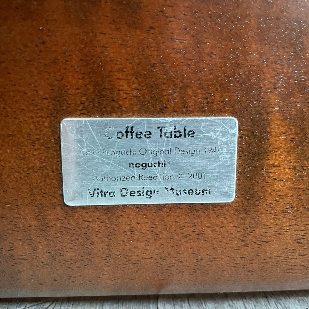 ヴィトラ vitra コーヒーテーブル Coffee Table イサムノグチ Isamu Noguchi ガラス天板 厚19mm ウォールナットフレーム ミッドセンチュリー 名作  参考定価￥514,800- ♪