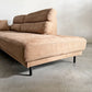 リラックスフォーム RELAX FORM ディオラ DIOLA カウチソファ ダブルシェーズ 3人掛け ミルキーベージュ W245cm プライムレザーテックス 関家具 〓