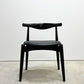 カールハンセン＆サン Carl Hansen & Son CH20 エルボーチェア オールブラック ビーチ材 レザー ハンス・J・ウェグナー 美品 ●
