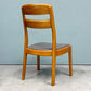 イバタインテリア ibata 飛騨 ダイニングチェア PVCレザー オーク材 ナチュラル 北欧テイスト 2脚セット ◎