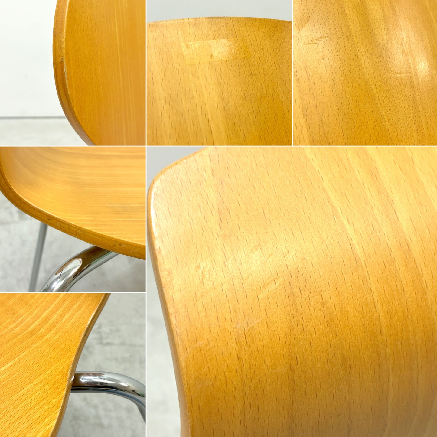 フリッツハンセン Fritz Hansen 3101 アリンコチェア アントチェア 4本脚 ナチュラルビーチ ラッカー仕上げ アルネ・ヤコブセン E ●