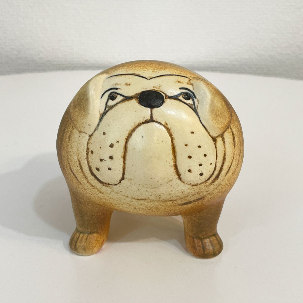 グスタフスベリ KERAMIK STUDION GUSTAVSBERG ケンネルシリーズ KENNEL ブルドッグ M 復刻品 H10cm リサ・ラーソン 北欧雑貨 ◎
