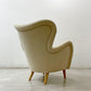 イデー IDEE ラビットラウンジ LOVE-IT LOUNGE ラウンジチェア 1pソファ ラムース生地 アイボリー ●