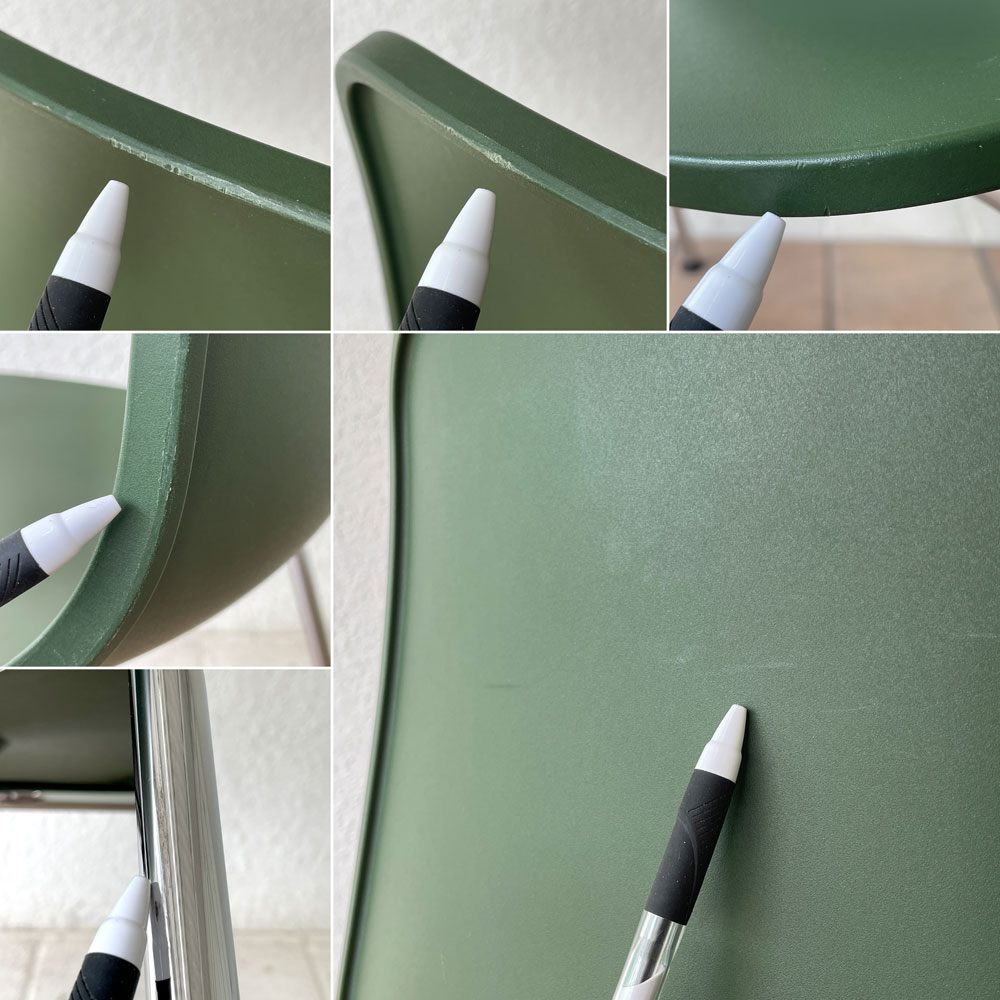 ヴィトラ vitra ハルチューブ HAL Tube サイドチェア ダイニングチェア スタッカブル グリーン ジャスパー・モリソン A ◇