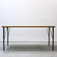 ニコアンド ファニチャーアンドサプライ niko and ... FURNITURE & SUPPLY ホワイトオークシリーズ ダイニングテーブル オーク無垢材 アイアン W155cm ●