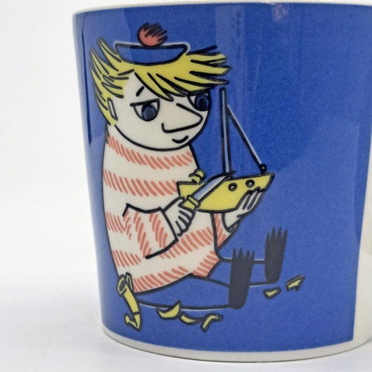 アラビア ARABIA ムーミン Moomin マグカップ トゥーティッキー Tuutikki ブルー 廃番 フィンランド 北欧食器 ●