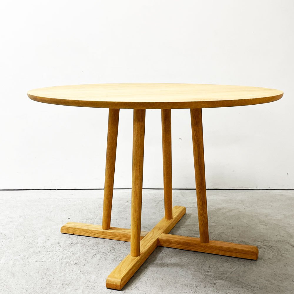 アクタス ACTUS タイム THYME ダイニングテーブル ラウンド Φ110cm オーク材 定価￥147,400- ●