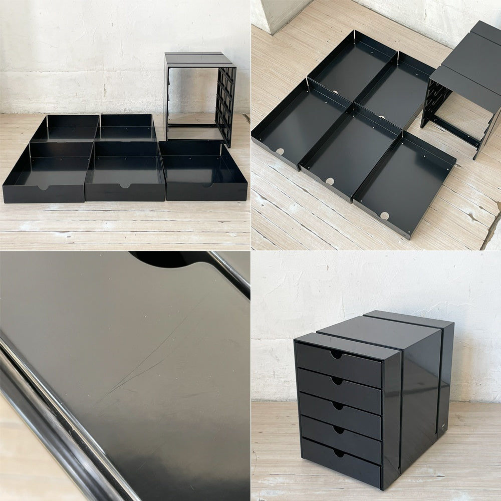ユーエスエムハラー USM Haller モジュラーファニチャー USMイノス USM inos DRAWER SET ドロワーセット 5段 レターケース ★