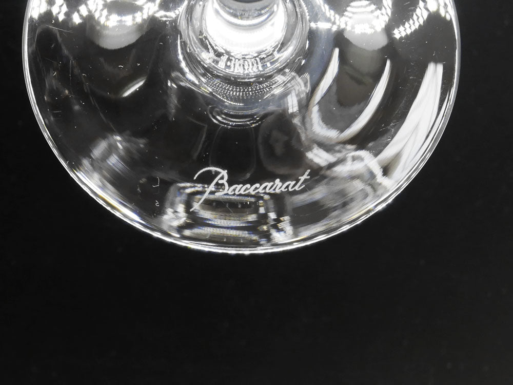 バカラ Baccarat セビーヌ Sevigne ワイン グラス H15.5cm エッチング クリスタル フランス 2客セット ●