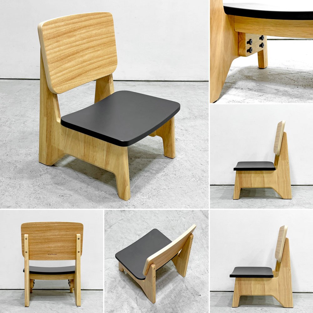 みのりの minorino キッズデスク デュオセット シェルフ KIDS DESK DUO SET SHELF ペグボード PEGBOARD ラバー無垢材 Forbo社製リノリウム 定価 ¥169,500- ●