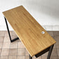 かなでもの KANADEMONO ザ・テーブル THE TABLE Black Steel High Rectangle スタンディングデスク W120cm ラバーウッド ナチュラル 定価￥59,500-◇