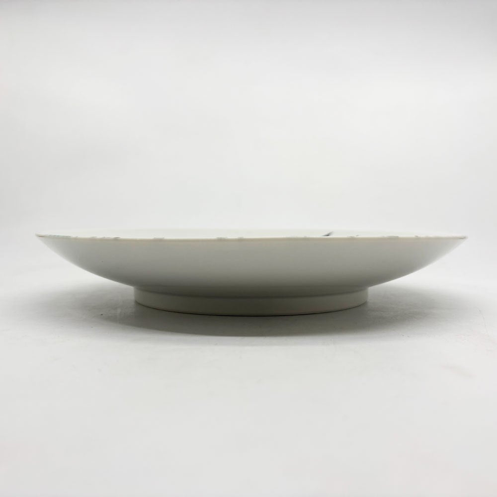 九谷焼 北村和義 鳥一羽 絵皿 Φ25cm 現代作家 ●