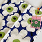 マリメッコ marimekko フィンエアー トートバッグ ブルー コットン生地 60周年記念 フィンエアー限定カラー タグ付き 北欧 ■