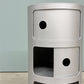 カルテル Kartell コンポニビリ COMPONIBILI 3段 シルバー ストレージボックス H58.5cm アンナ・カステッリ・フェリエーリ イタリア ◎