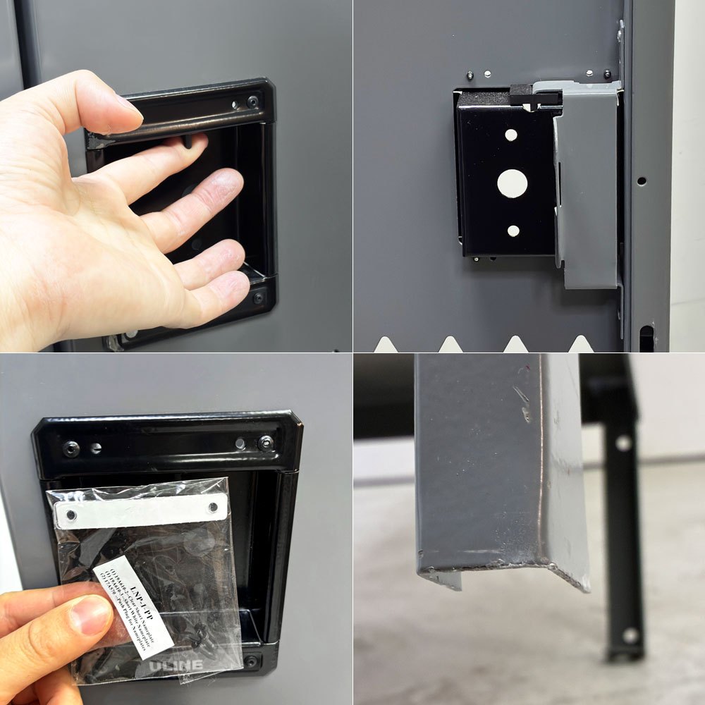 ULINE社 Ventilated Single Tier Lockers スチール製メッシュ ロッカー ティアロッカー 1人用 US ガレージ インダストリアルデザイン C ●
