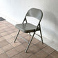 チューブラースチール フォールディングチェア TUBULAR STEEL FOLDING CHAIR 折りたたみ椅子 グレー アメリカ インダストリアル PFS取扱 A ◇