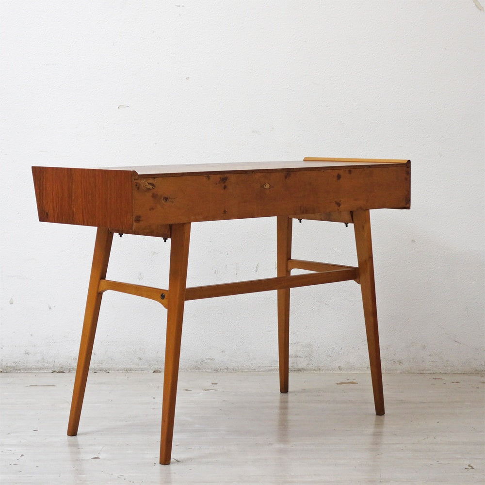 北欧ビンテージ Scandinavian Vintage チーク材 コンソールデスク ドラフティングテーブル W99cm ●
