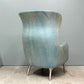 フリッツハンセン Fritz Hansen ロオチェア RO JH1 ラウンジチェア ハイバック Faded Denim Blue ファブリック アルミベース ハイメ・アジョン 北欧モダン ◎
