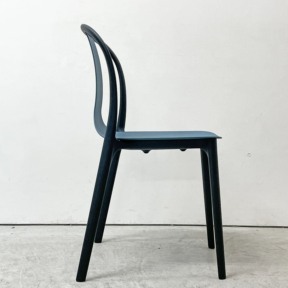 ヴィトラ Vitra ベルヴィルチェア Belleville Chair ダイニングチェア スタッキングチェア シーブルー ロナン & エルワン・ブルレック A ●