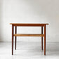 デンマークビンテージ Danish Vintage コーヒーテーブル チーク材 ラタン H52cm ローテーブル 北欧ビンテージ ★