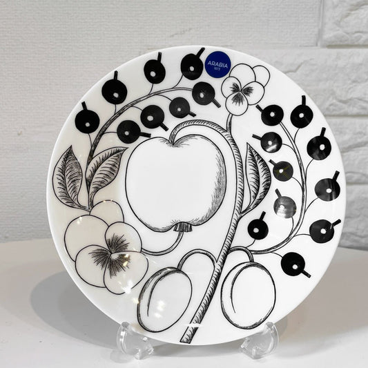 アラビア ARABIA パラティッシ PARATIISI ブラック プレート 16.5cm 現行 北欧食器 ◎